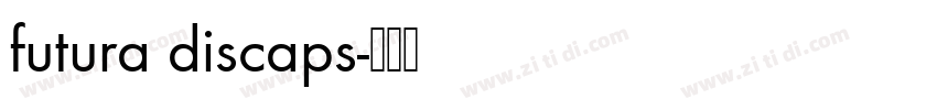 futura discaps字体转换